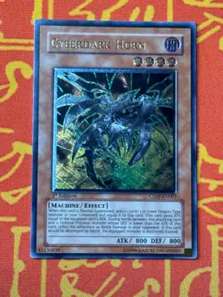 YUGIOH CYBERDARK HORN ULTIMATE RARE 1ST EDITION EXCELLENT CDIP-EN001 - Image 1