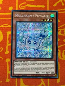 YUGIOH MULCHARMY FUWALOS SECRET RARE 1ST EDITION NM MP25-EN102 - Image 1