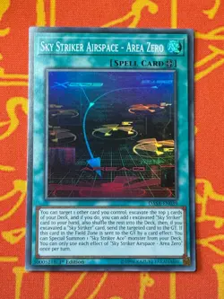 YUGIOH SKY STRIKER AIRSPACE - AREA ZERO SUPER RARE 1ST EDITION NM DASA-EN039 - Image 1