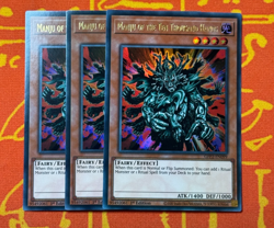 YUGIOH MANJU OF THE TEN THOUSAND HANDS ULTRA RARE 1ST GFP2-EN099 x3 PLAYSET - Image 1