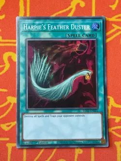 YUGIOH HARPIE'S FEATHER DUSTER SUPER RARE 1ST EDITION EXC EGS1-EN022/EG01-EN022 - Image 1