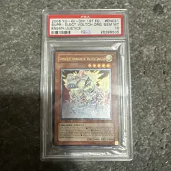 2006 Yu-Gi-Oh Super Electromagnetic Voltech Dragon Ultimate Rare 1st Ed. PSA 10 - Image 1