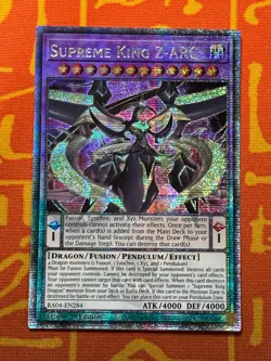 YUGIOH SUPREME KING Z-ARC QUARTER CENTURY SECRET RARE NM RA04-EN284 - Image 1