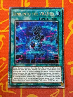 YUGIOH LINK INTO THE VRAINS QUARTER CENTURY SECRET RARE NM RA04-EN294 - Image 1