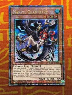 YUGIOH HARPIE CHANNELER QUARTER CENTURY SECRET RARE NM RA04-EN207 - Image 1