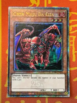YUGIOH GREN MAJU DA EIZA QUARTER CENTURY SECRET RARE NM RA04-EN124 - Image 1