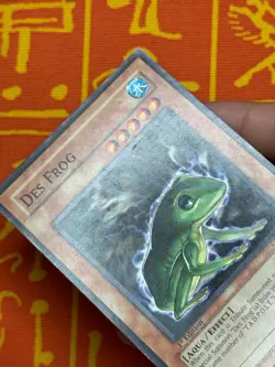 YUGIOH DES FROG COMMON 1ST EDITION LIGHT PLAY CRV-EN026 - Image 5