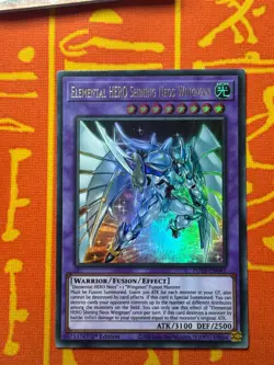 YUGIOH ELEMENTAL HERO SHINING NEOS WINGMAN ULTRA RARE 1ST NM POTE-EN041 - Image 1