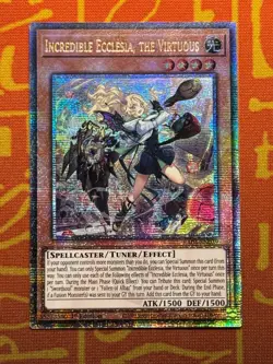 YUGIOH INCREDIBLE ECCLESIA, THE VIRTUOUS QUARTER CENTURY SECRET NM RA04-EN039 - Image 1