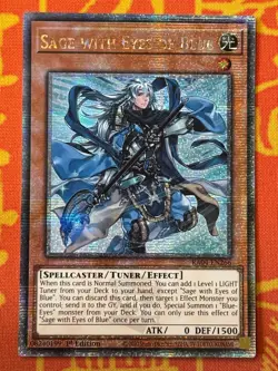 YUGIOH SAGE WITH EYES OF BLUE QUARTER CENTURY SECRET RARE NM RA04-EN266 - Image 1