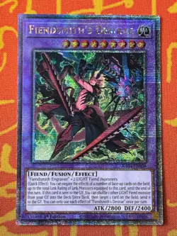 YUGIOH FIENDSMITH'S DESIRAE QUARTER CENTURY SECRET RARE NM RA04-EN056 - Image 1