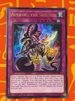 YUGIOH APOPHIS THE SERPENT ULTRA RARE 1ST NM MZTM-EN010 - Image 1