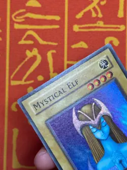 YUGIOH MYSTICAL ELF SUPER RARE 1ST EDITION LIGHT PLAY LOB-E050 - Image 3