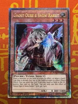 YUGIOH GHOST OGRE & SNOW RABBIT QUARTER CENTURY SECRET RARE NM RA04-EN015 - Image 1