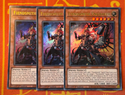 YUGIOH FIENDSMITH ENGRAVER ULTRA RARE NM RA04-EN049 x3 PLAYSET - Image 1