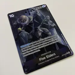 One Piece Card Game Five Elders Carrying on His Will Alternate Art #OP13-082 - Image 3