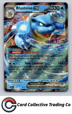 Miscellaneous Cards & Products #030/142 Blastoise ex (Stellar Crown Stamp) - Image 1