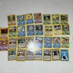 Vintage Pokemon TCG 30 Card Lot - Neo Genesis Revelation Common Uncommon Rare - Image 1