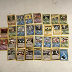 Vintage Pokemon TCG 30 Card Lot - Neo Genesis Revelation Common Uncommon Rare - Image 2