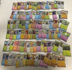 pokemon tcg bundle lot of 105 surging sparks bulk cards - Image 1