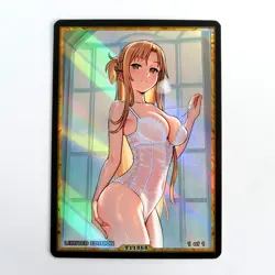 ASUNA Waifu Anime Card LIMITED 1/1 Custom TCG Holo Goddess Story ACG T11868 - Image 1