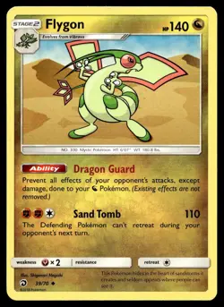 Flygon 39/70 Pokemon Card Dragon Majesty Uncommon 140 HP Lightly Played W24 - Image 1