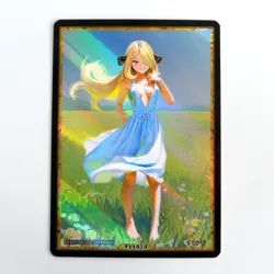 CYNTHIA Waifu Anime Card LIMITED 1/1 Custom TCG Holo Goddess Story ACG T11878 - Image 1