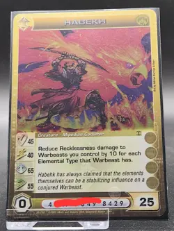 Chaotic Card : Habekh AU First Edition Rare Creature - Image 1