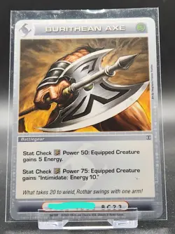 Chaotic Card : Burithean Axe Turn Of The Tide First Edition Battlegear - Image 1