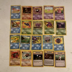 20 Fossil Pokemon Card Lot Vintage WOTC No Dups Commons, Uncommons, Rares - Image 1