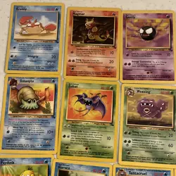 20 Fossil Pokemon Card Lot Vintage WOTC No Dups Commons, Uncommons, Rares - Image 2