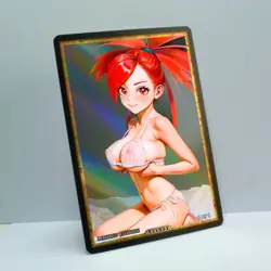 FLANNERY Waifu Anime Card LIMITED 1/1 Custom TCG Holo Goddess Story ACG T11851 - Image 2