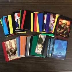 3 LB 8OZ TCG CARD SLEEVES Magic the Gathering Pokemon USED Multiple Colors MTG - Image 2