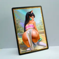 CHEL Waifu Anime Card LIMITED 1/1 Custom TCG Holo Goddess Story ACG T11874 - Image 2