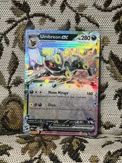 Pokemon TCG Umbreon EX 60/131 Double Rare Holo Card Prismatic Evolutions - Image 1