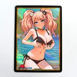 ENOSHIMA JUNKO Waifu Anime Card LIMITED 1/1 Custom TCG Holo T11889 - Image 1