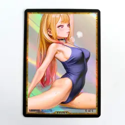 MARIN KITAGAWA Waifu Anime Card LIMITED 1/1 Custom TCG Holo T11919 - Image 1