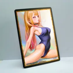 MARIN KITAGAWA Waifu Anime Card LIMITED 1/1 Custom TCG Holo T11919 - Image 2