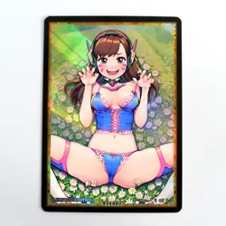 D.VA Waifu Anime Card LIMITED 1/1 Custom TCG Holo Goddess Story ACG T11882 - Image 1