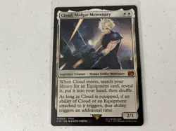Magic: The Gathering Final Fantasy Cloud Midgar Mercenary Normal Non-Foil Card - Image 1