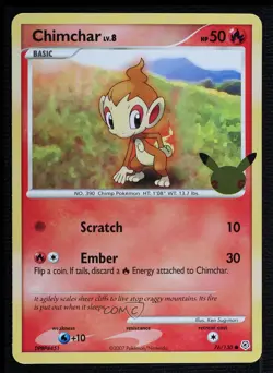 Chimchar Pokemon Celebrations Jumbo Cards #076 - Image 1