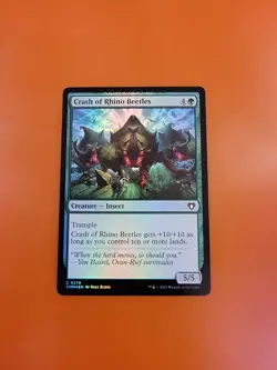 1x Crash of Rhino Beetles | FOIL | Commander Masters | MTG Magic Cards - Image 3
