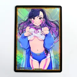 D.VA Waifu Anime Card LIMITED 1/1 Custom TCG Holo Goddess Story ACG T11881 - Image 1