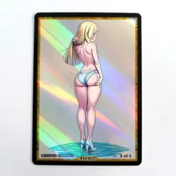 LILLIE Waifu Anime Card LIMITED 1/1 Custom TCG Holo Goddess Story ACG T11912 - Image 1