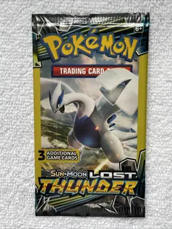 Pokemon Sun & Moon Lost Thunder Booster Art Set Lot of Four Dollar Tree 3 Card - Image 3