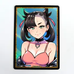 MARNIE Waifu Anime Card LIMITED 1/1 Custom TCG Holo Goddess Story ACG T11922 - Image 1