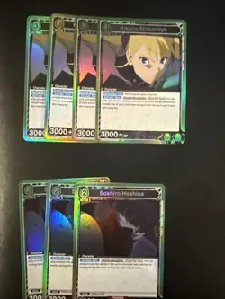 Kaiju No 8 Union Arena Green Holo Rare Lot (23 Cards) NM Anime TCG Set - Image 2