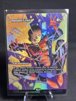 2025 Magic The Gathering Spider Man Parallel Lives Borderless #0036 Foil - Image 1