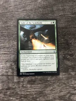 MTG 1x Sight of the Scalelords x1 LP Dragons of Tarkir - Image 1