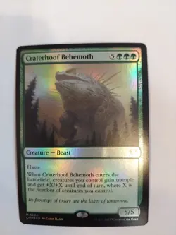 Craterhoof Behemoth Commander Masters Foil - Image 1